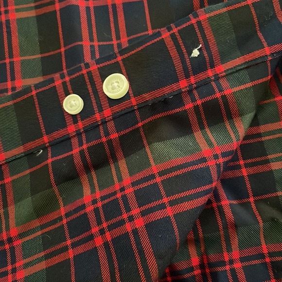 Brooks Brothers Plaid Red Green Navy long sleeve button down Shirt- XL - Picture 8 of 10